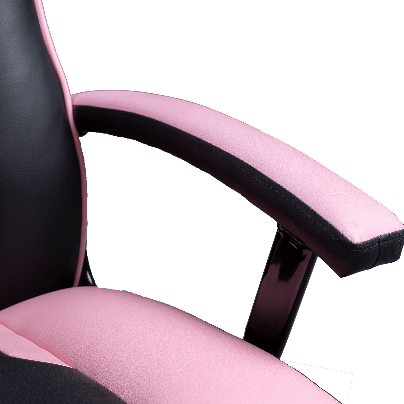 Överlägsen kvalitet svart rosa PU läder kontorsstol Bekväm sittande PC Gamer Racing stol details