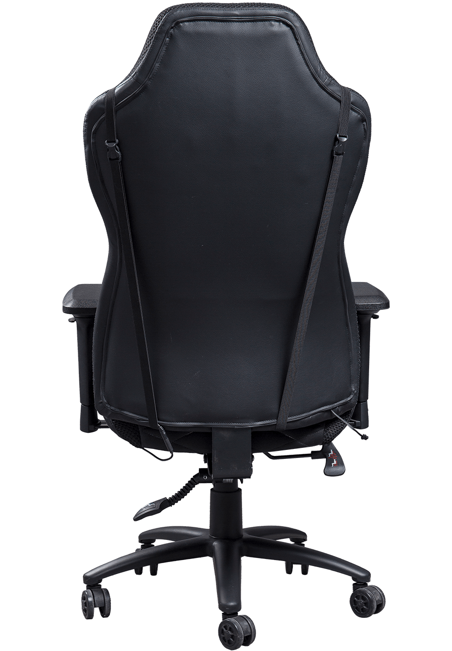 Liggande funktion Gaming Heavy Duty Coating 360 Swivel Function PC Gamer Chair Full Black PU Gaming Chair details